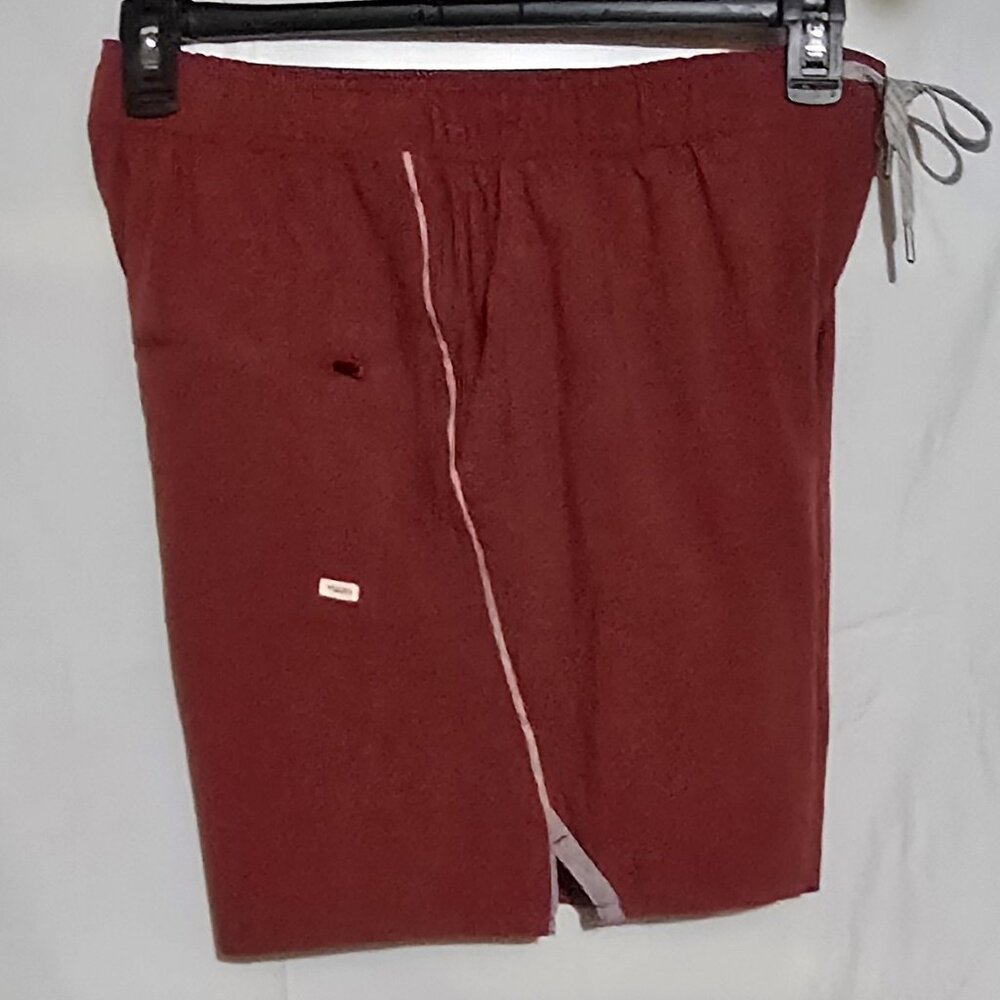 Vuori V341 Trail Short - Rust Heather Grey Stripe - Sz S*